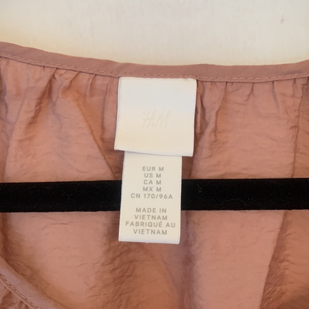 H&M Medium Tunic Oversized In EUC Pale Coral - Picture 2 of 6